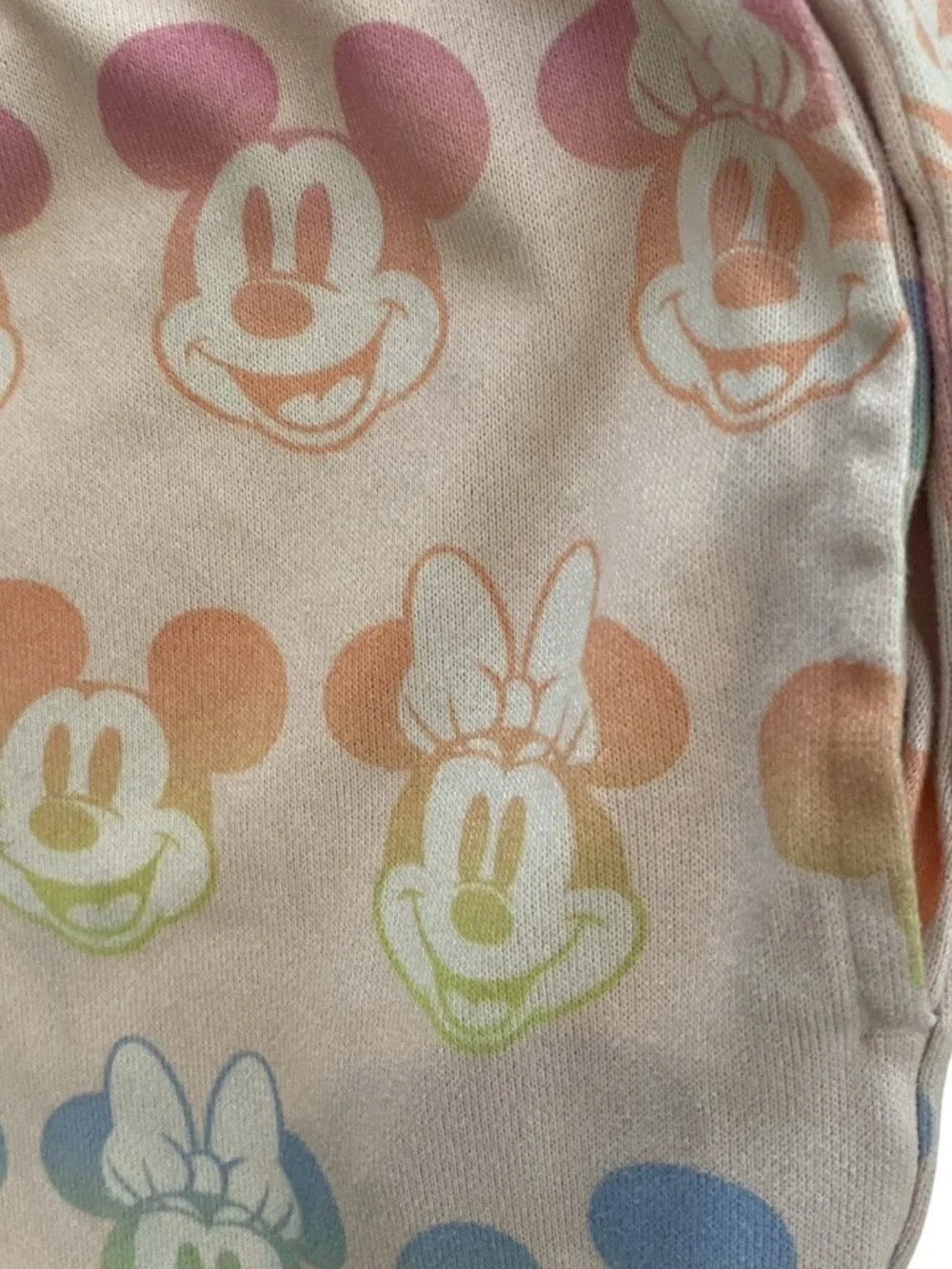 Disney Mickey Minnie Ombre Pajama Set Pink Lounge Sleepwear Large - Picture 4 of 9